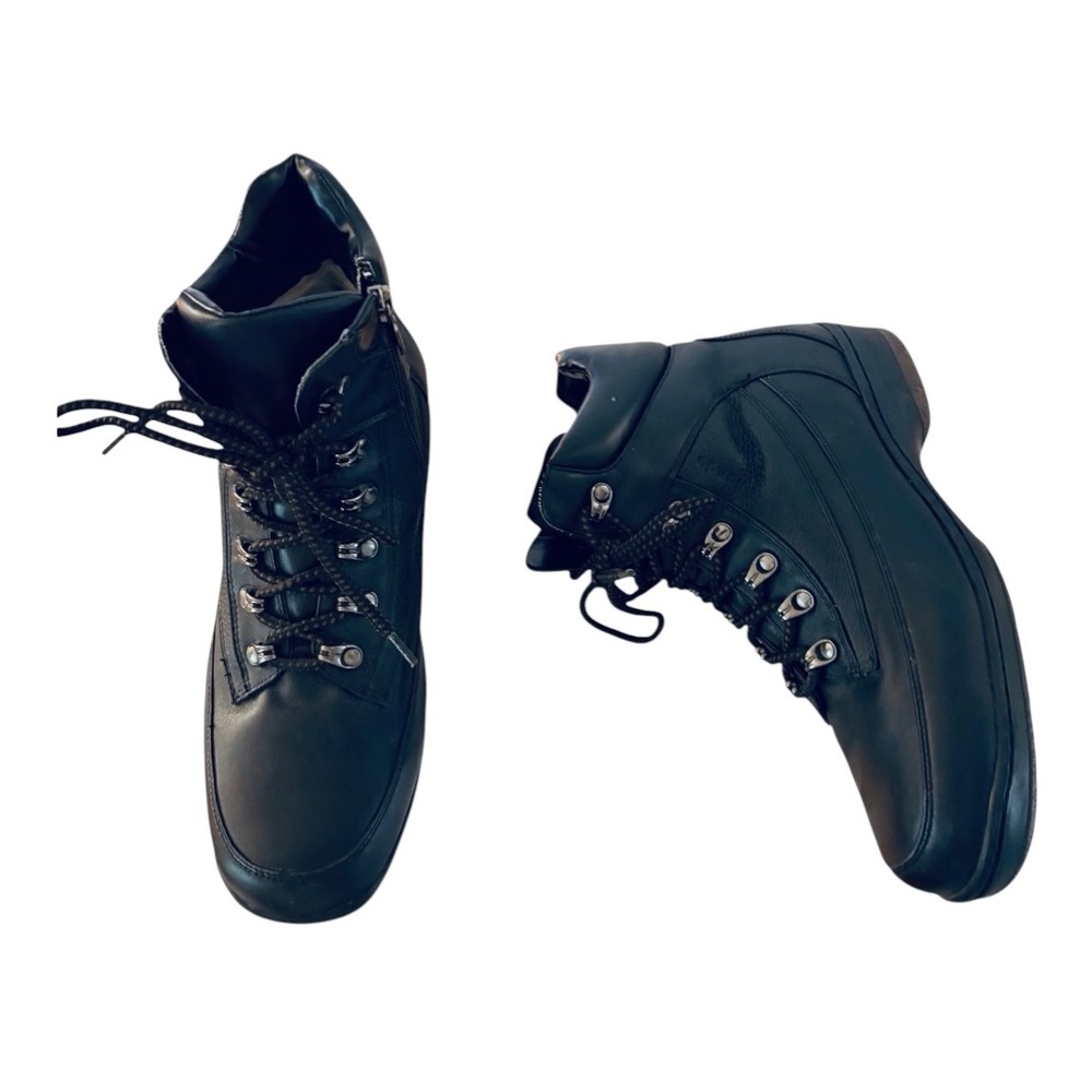 Blondo Canada Aqua Protect Black WinterLeather Ankle Boots Size 10M Shoes